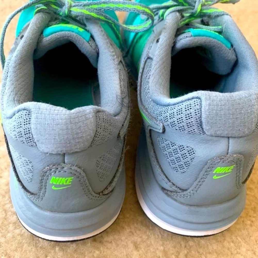 Nike Teal And Gray Dual Fusion X Running Shoes Size 6.5